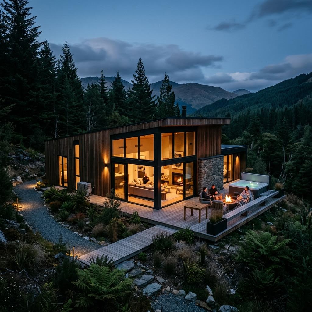 Exterior view of a vacation-rental property, representing a multi-listing portfolio